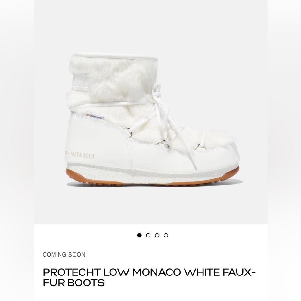 Moon Boot Protecht Low Faux fur boots white